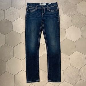 Dark Blue Skinny Jeans - BKE